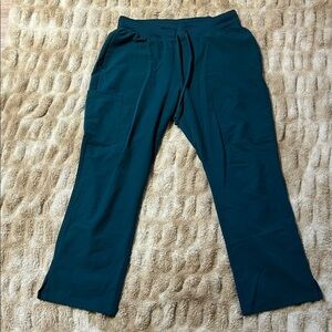 Caribbean Blue Mandala Cargo Scrub Pants